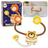 LEAN TOYS vandens vonios žaislas Meškiukas astronautas su vandens cirkuliacija ir siurbtukais