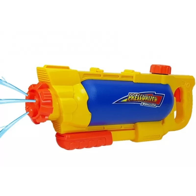 LEAN TOYS Water Gun 1450 ml Yellow-Blue