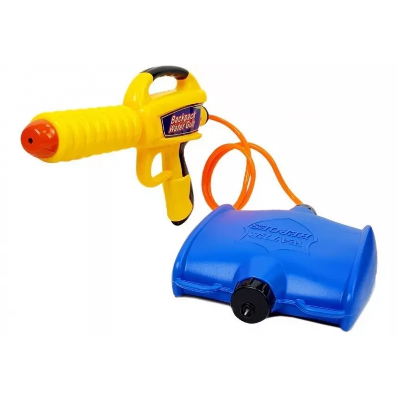 LEAN TOYS vandens pistoletas su 1080 ml rezervuaru geltonai mėlynas