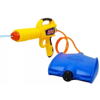 LEAN TOYS vandens pistoletas su 1080 ml rezervuaru geltonai mėlynas