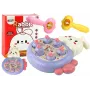 LEAN TOYS Whac-A-Mole Purple Arcade Carrot-Smashing Rabbit Game
