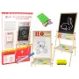 LEAN TOYS Wooden Education Board 2in1 Magnetic-Chalkboard su Priedais Skaičiavimo Lentele, Daugyba, Abėcėle