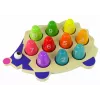 LEAN TOYS Wooden Educational Hedgehog with 10 Colorful Pawns