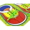 LEAN TOYS Medinis edukacinis žaislas, mokantis rišti batų raištelius
