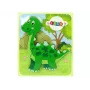 LEAN TOYS Wooden Isanosaurus Green Dinosaur Puzzle