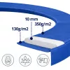Lean Trampoline Spring Pad - Blue - Fits 480-487 cm (16 ft) Round Trampolines - 28 cm Wide, 20 mm Thick, UV-Resistant PVC