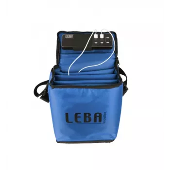 LEBA NoteBag 5 planšetinių kompiuterių įkrovimo ir laikymo krepšys USB-C 90W PD 3.0, skirtas 11 inch planšetėms, mėlynas, didmeninė pakuotė NB2-5T-BLU-UC-SC