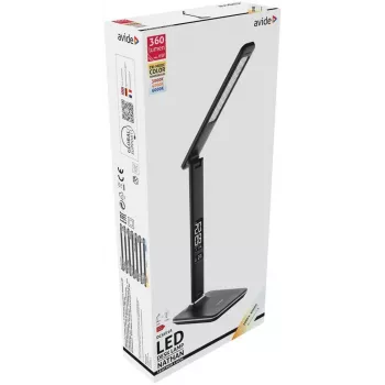 Avide LED stalinė lempa su kalendoriumi, juoda, 6W, 350lm
