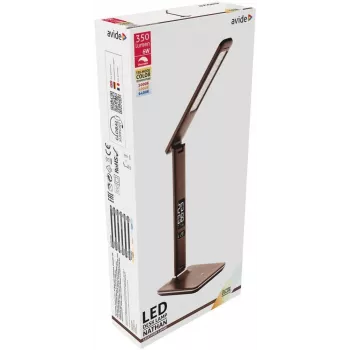 Avide LED stalinė lempa su kalendoriumi, ruda, 6W, 350lm