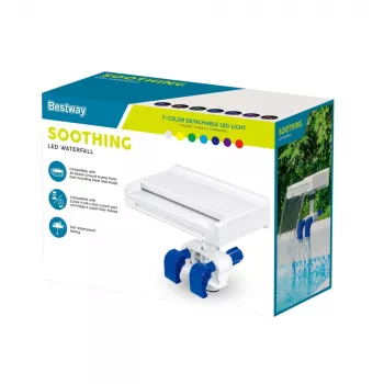 LED baseino fontanas 7 spalvos 8 režimai IP67 Bestway 58619