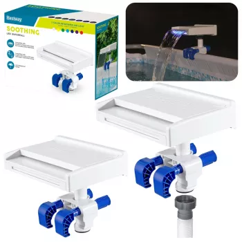 LED baseino fontanas 7 spalvos 8 režimai IP67 Bestway 58619
