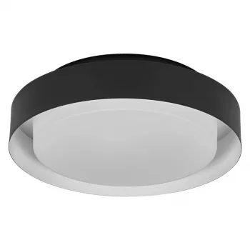 LEDVANCE PLAFOND ORBIS MADRID 2XE27 BK lubinis šviestuvas juodas