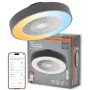 LEDVANCE SMART WIFI Ceiling Fan CYL REM 76W D550T - protingas lubinis ventiliatorius su integruotu LED apšvietimu, reguliuojama balta šviesa, nuotolinio valdymo pultu ir programėle