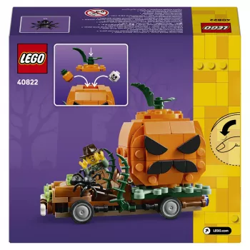 LEGO 40822 Jack-O'-Lantern pikapo sunkvežimio konstravimo rinkinys - 200 dalių, kaliausės minifigūrėlė, Helovino demonstracinis modelis