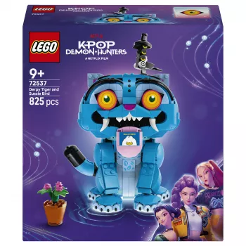 LEGO 72537 KPop demonų medžiotojai Derpy tigras ir Sussie paukštis konstruktorius