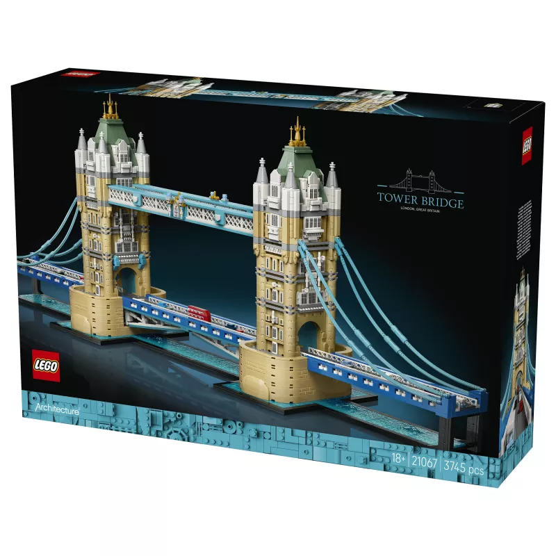 LEGO Architecture 21067 Tower Bridge statybų rinkinys (1176 dalys) – ikoniškas Londono orientyro modelis