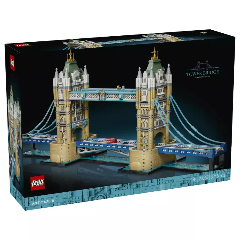 LEGO Architecture 21067 Tower Bridge statybų rinkinys (1176 dalys) – ikoniškas Londono orientyro modelis