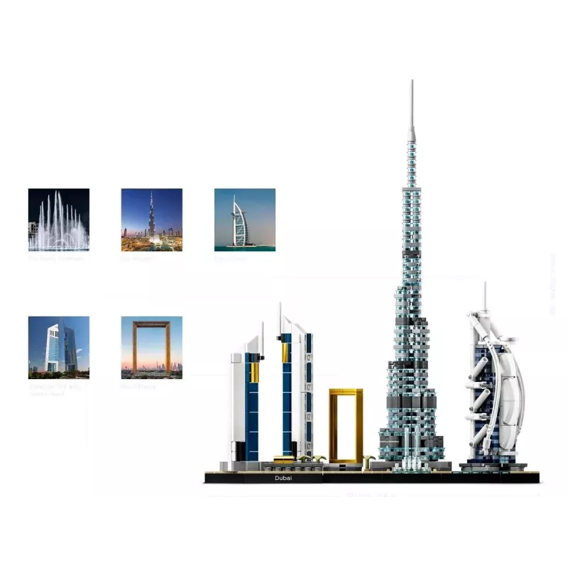LEGO Architecture Dubajaus panoramos kolekcija 21052 Statybų rinkinys