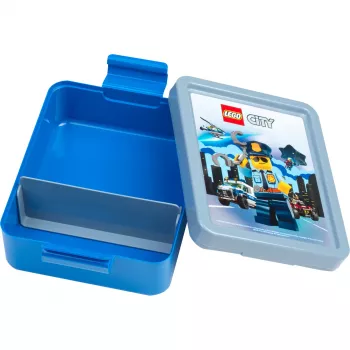 LEGO CITY Pietų Dėžutė Mėlyna Polipropilenas su Jaustukų Grafika 40521735