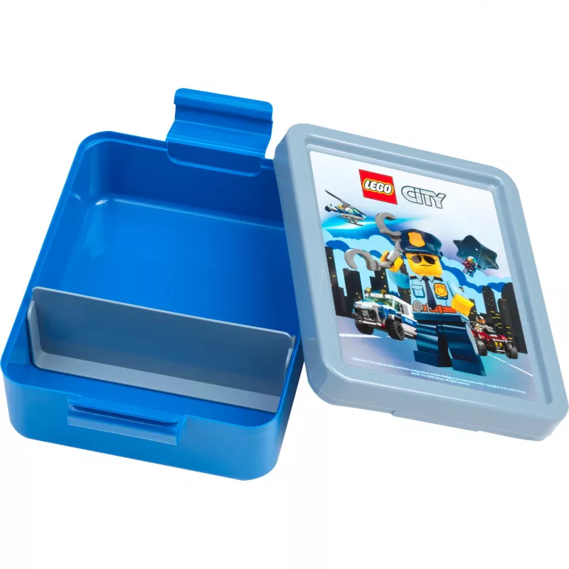 LEGO CITY Pietų Dėžutė Mėlyna Polipropilenas su Jaustukų Grafika 40521735