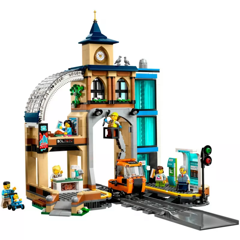 LEGO City traukinių stoties pilnas rinkinys