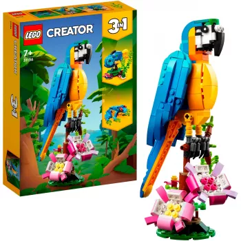 LEGO Creator Laukiniai gyvūnai rinkinys 3-in-1 konstravimo blokelių rinkinys (1171 vnt.)