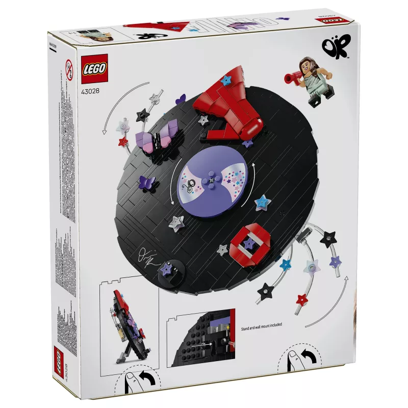 LEGO DOTS 43028 Olivia Rodrigo's Vinyl Record - kūrybinis rinkinys