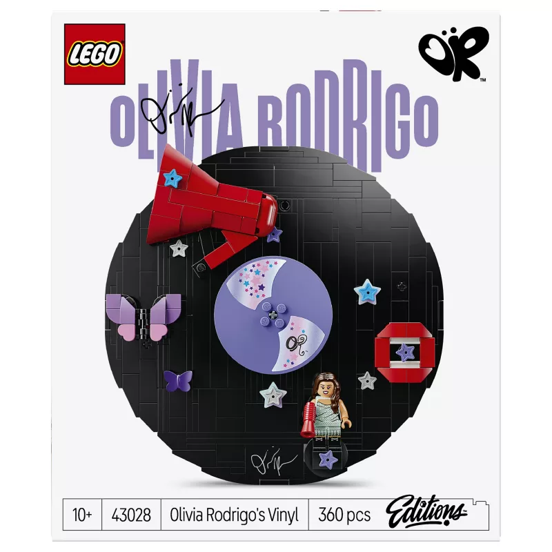 LEGO DOTS 43028 Olivia Rodrigo's Vinyl Record - kūrybinis rinkinys