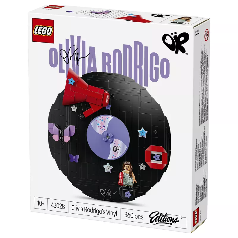 LEGO DOTS 43028 Olivia Rodrigo's Vinyl Record - kūrybinis rinkinys