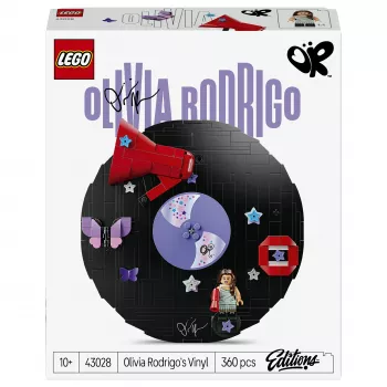 LEGO DOTS 43028 Olivia Rodrigo's Vinyl Record - kūrybinis rinkinys