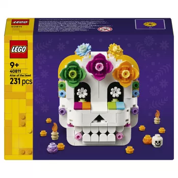 LEGO Iconic 40811 Mirusiųjų altorius – 170 dalių, 2 minifigūrėlės, Mirusiųjų dienos dekoras, kolekcinis statybos rinkinys