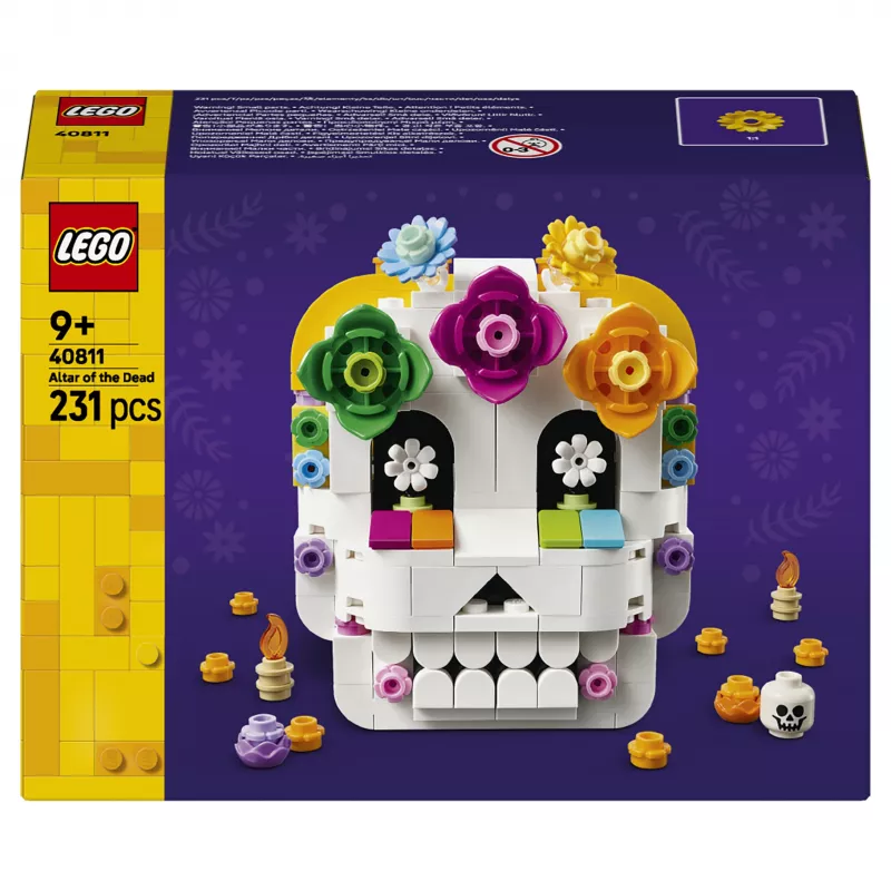 LEGO Iconic 40811 Mirusiųjų altorius – 170 dalių, 2 minifigūrėlės, Mirusiųjų dienos dekoras, kolekcinis statybos rinkinys