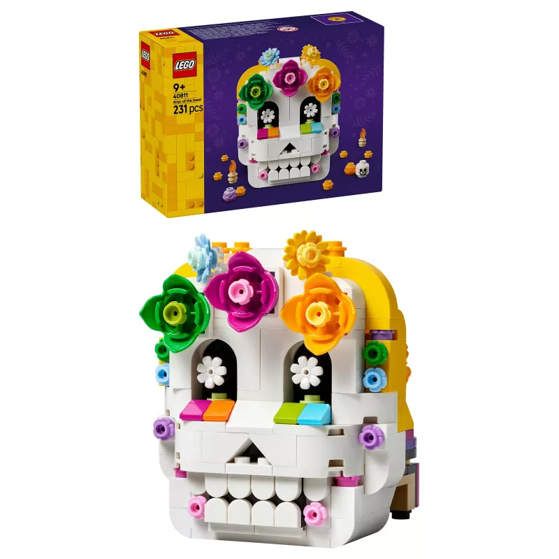 LEGO Iconic 40811 Mirusiųjų altorius – 170 dalių, 2 minifigūrėlės, Mirusiųjų dienos dekoras, kolekcinis statybos rinkinys