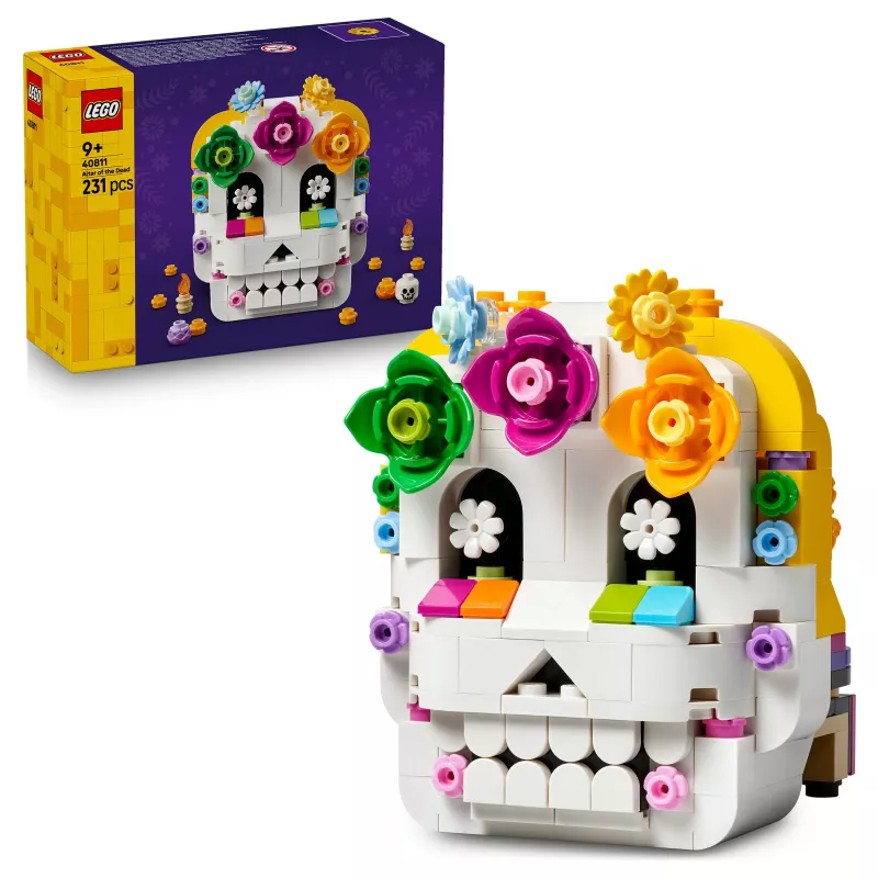LEGO Iconic 40811 Mirusiųjų altorius – 170 dalių, 2 minifigūrėlės, Mirusiųjų dienos dekoras, kolekcinis statybos rinkinys