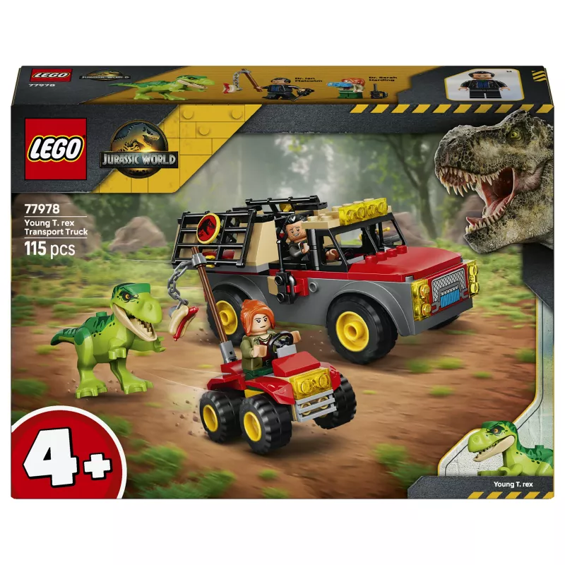 LEGO Jurassic World 77978 Jaunojo T. rex transportavimo sunkvežimio konstruktorius