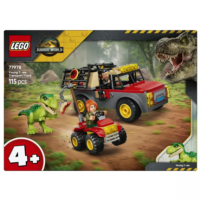 LEGO Jurassic World 77978 Jaunojo T. rex transportavimo sunkvežimio konstruktorius