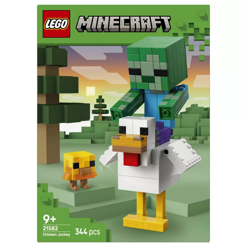 LEGO Minecraft 21582 Chicken Jockey statybos rinkinys