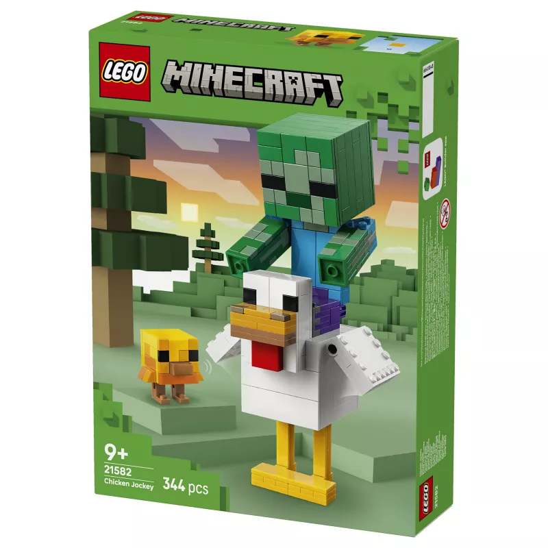 LEGO Minecraft 21582 Chicken Jockey statybos rinkinys