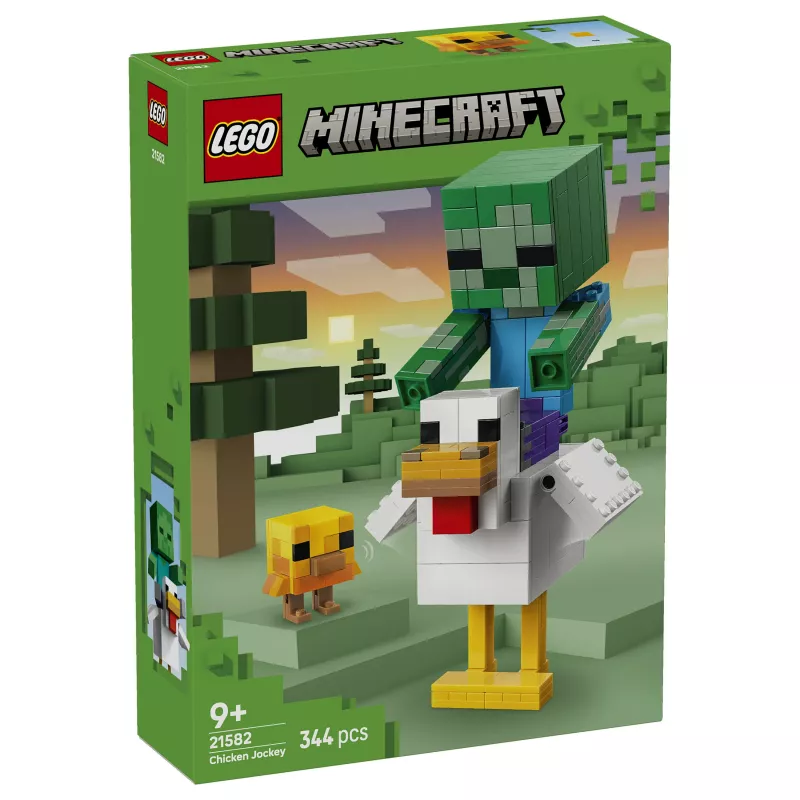 LEGO Minecraft 21582 Chicken Jockey statybos rinkinys