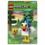 LEGO Minecraft 21582 Chicken Jockey statybos rinkinys