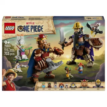 LEGO One Piece 75644 Dorry prieš Brogy - Little Garden milžinai konstravimo rinkinys (1500 dalių, 3 minifigūrėlės, amžius 10+)