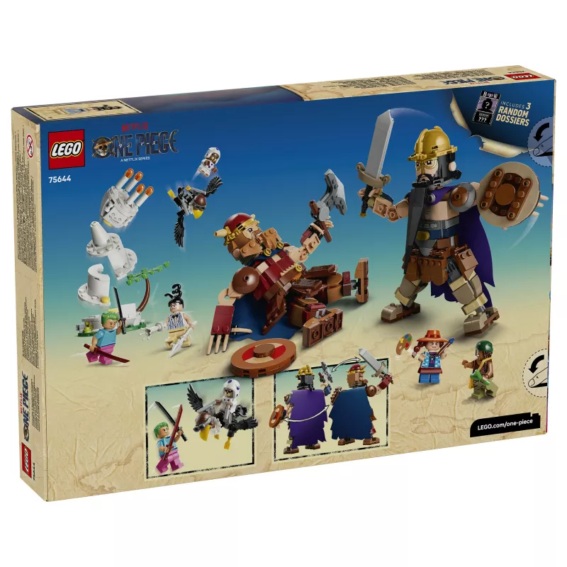LEGO One Piece 75644 Dorry prieš Brogy - Little Garden milžinai konstravimo rinkinys (1500 dalių, 3 minifigūrėlės, amžius 10+)