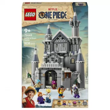 LEGO One Piece 75645 Mūšis prie Būgnų pilies statybos rinkinys (1250 dalių, 7 minifigūrėlės)