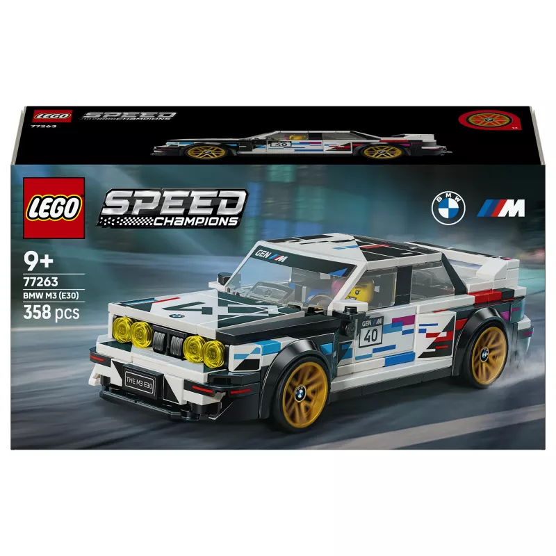 LEGO Speed Champions 77263 BMW M3 (E30) lenktyninis automobilis konstruktorius