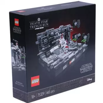 LEGO Star Wars Death Star Trench Run Diorama (75329) – 665 dalių statybos rinkinys suaugusiems