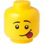 LEGO Storage Head Silly Large Yellow 8.5L Minifigure Head Storage Container