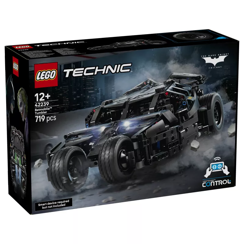 LEGO Technic 42239 Batmobile Tumbler - 1360 dalių pažangus konstravimo rinkinys vaikams ir suaugusiems
