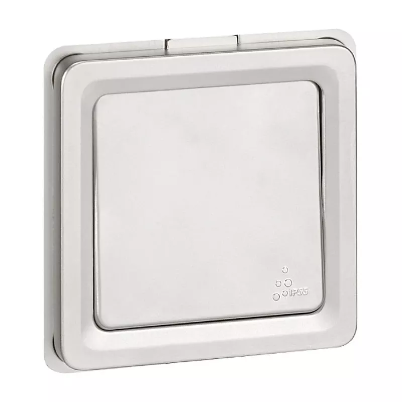 Legrand Soliroc 077811 Universalus įjungimo/išjungimo ir perjungimo jungiklis, 1 polių, 10AX, 250V, IP55, IK10, Pilkas
