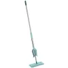LEIFHEIT Picobello Micro Duo grindų valytuvas su svirties išgręžimo mechanizmu, 33 cm mikropluošto galvutė, 140 cm plieninė rankena, žalia/balta