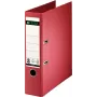 LEITZ 180° segtuvas su svirtimi A4 80 mm raudonas kartonas su popieriaus danga 1007-00-25